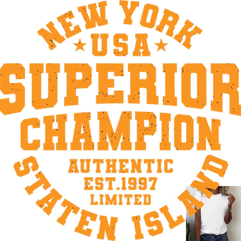 Street Style New York Fashion - American Retro NEW YORK Letter Heat