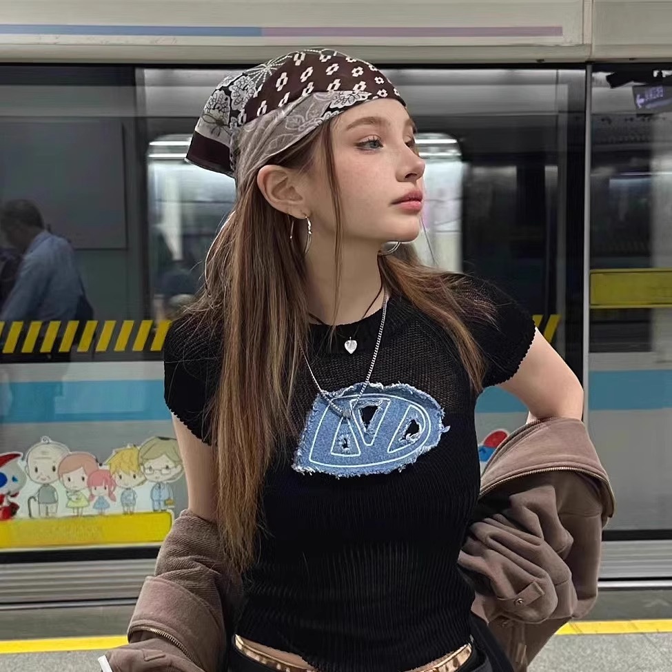 Girl Fashion Street - Retro American Style Headscarf Headband Decoration