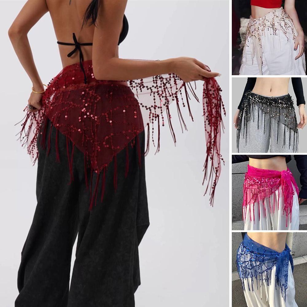 Street Fashion Show - Fashion Sequins Belly Dance Belt Jazz