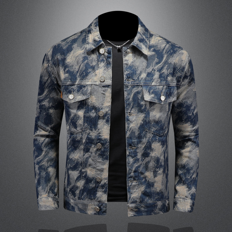 Street Fashion Men 2025 - 2025 Spring Vintage Denim Jacket for