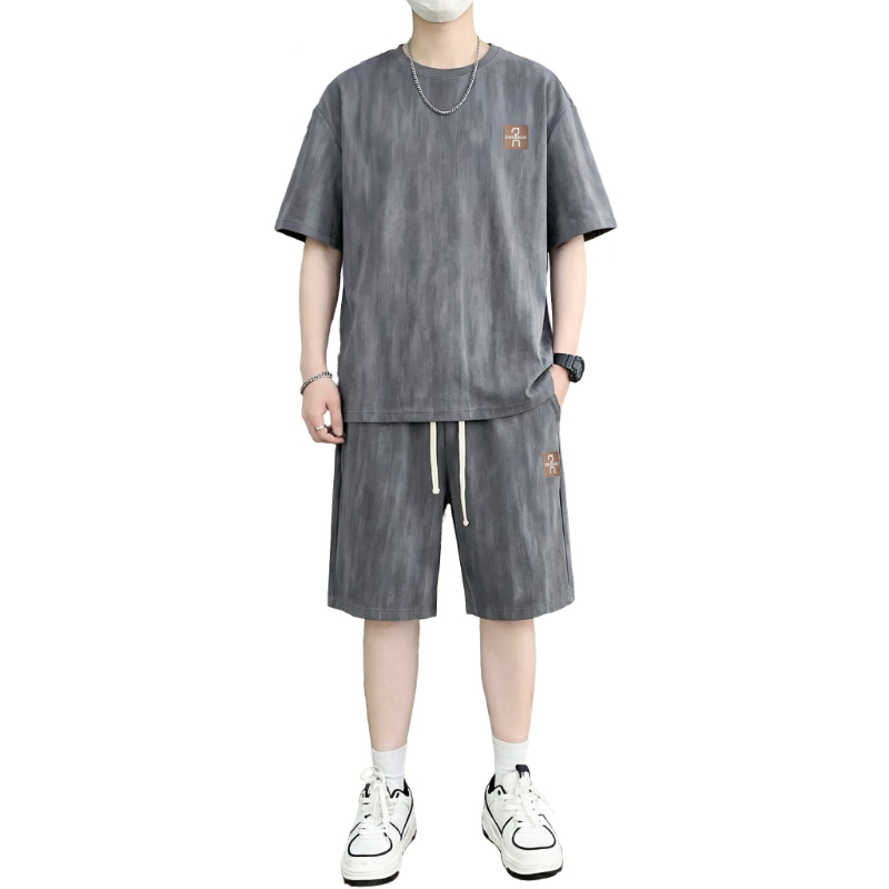 Street Fashion Styles - 【T-Shirt + 5-Point Shorts】Men's T-Shirt Set