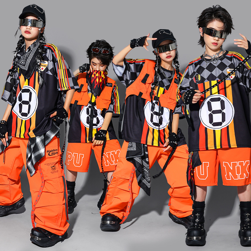 Street Fashion Boy - Boys Hip Hop Fashion K-pop Striped