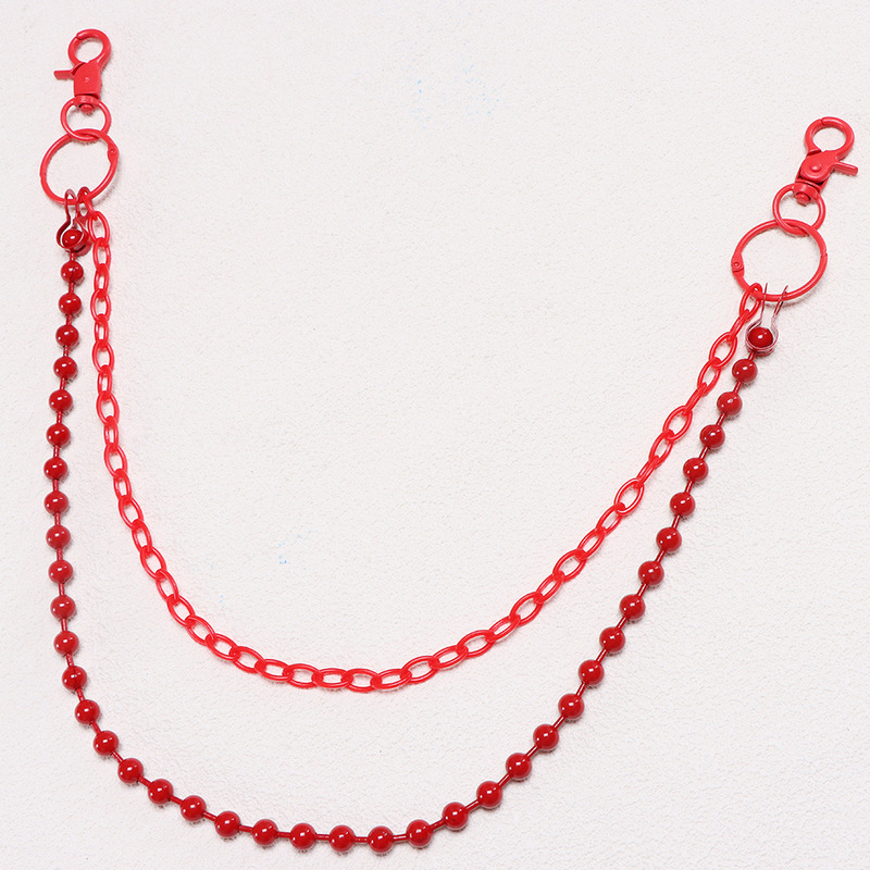 Bright Red Beaded Multi‑Layer  - Girl Fashion Street review and price