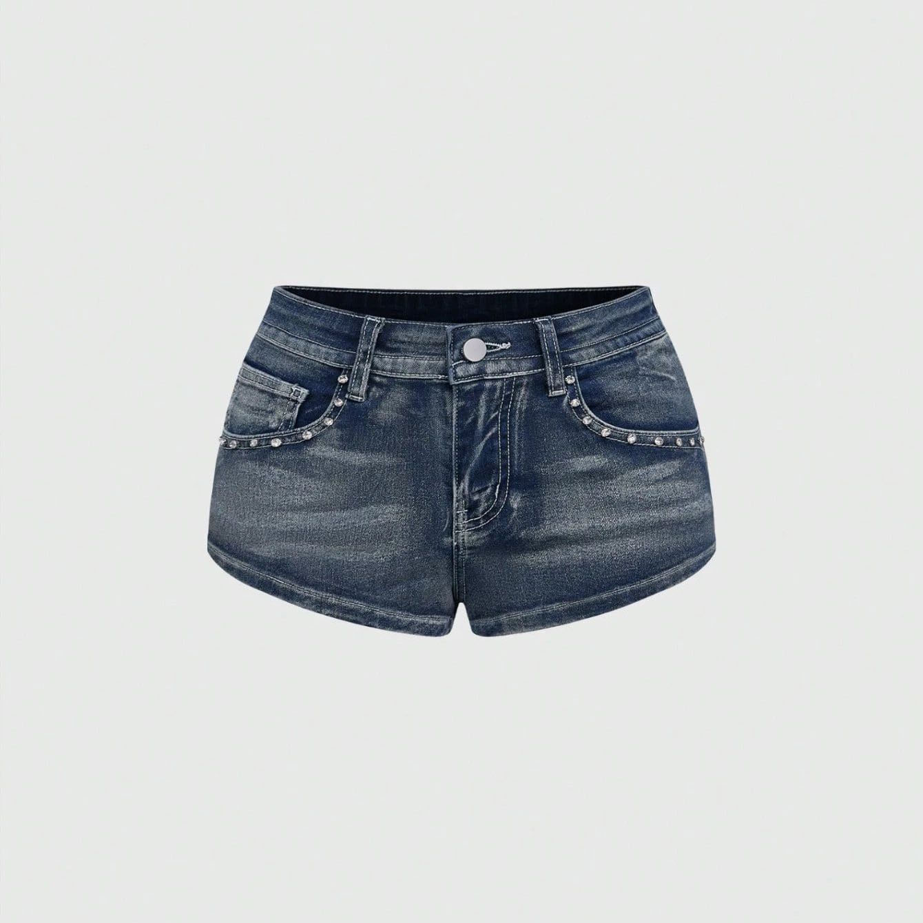 Summer Rhinestone Embroidered  - Street Fashion Denim review and price