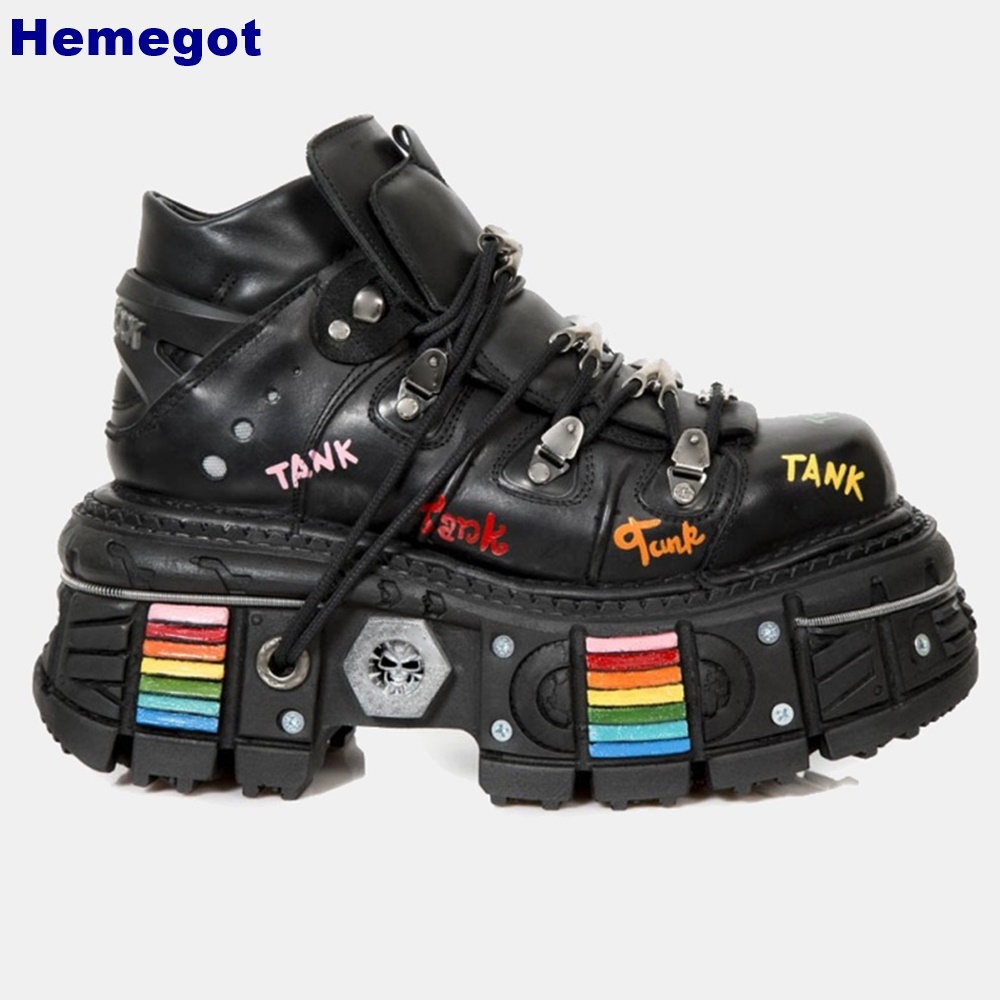 Platform Round Metal Rivet Sho - Street Fashion Punk review and price