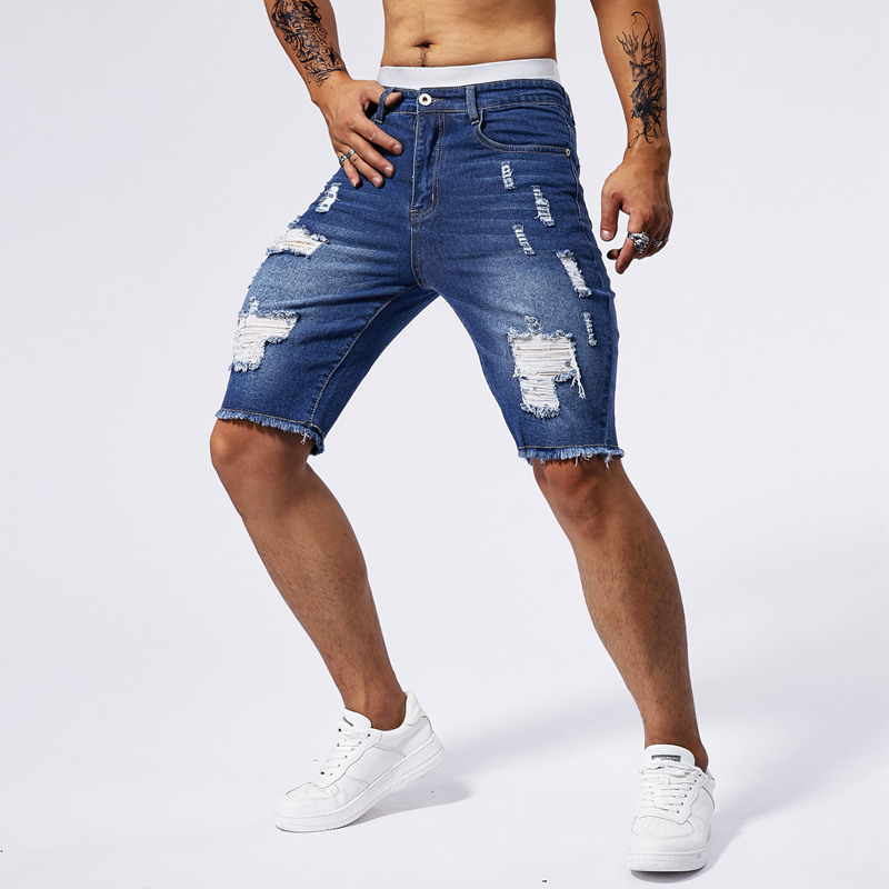 2025 Summer New Men's Ripped D - Street Fashion Men 2025 review and price
