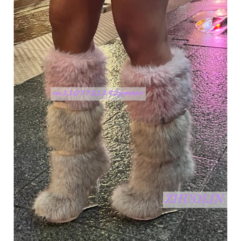 Winter Gradient Furry Transpar - Street Fashion Punk review and price