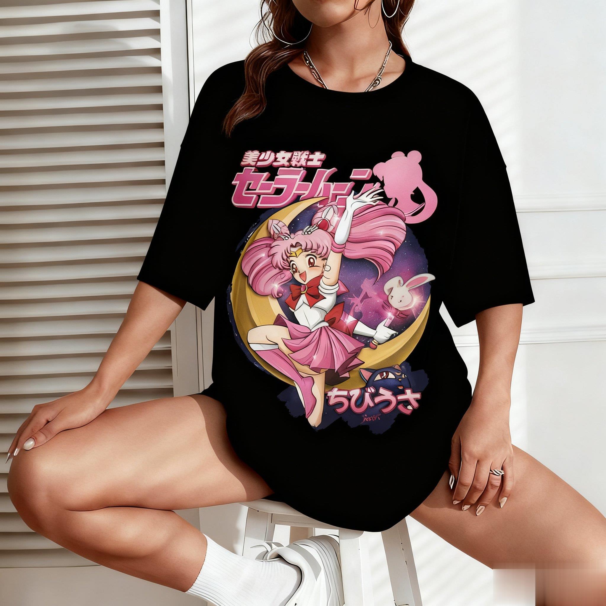 Sailor Moon Anime Print Men Wo - Street Fashion Japan review and price