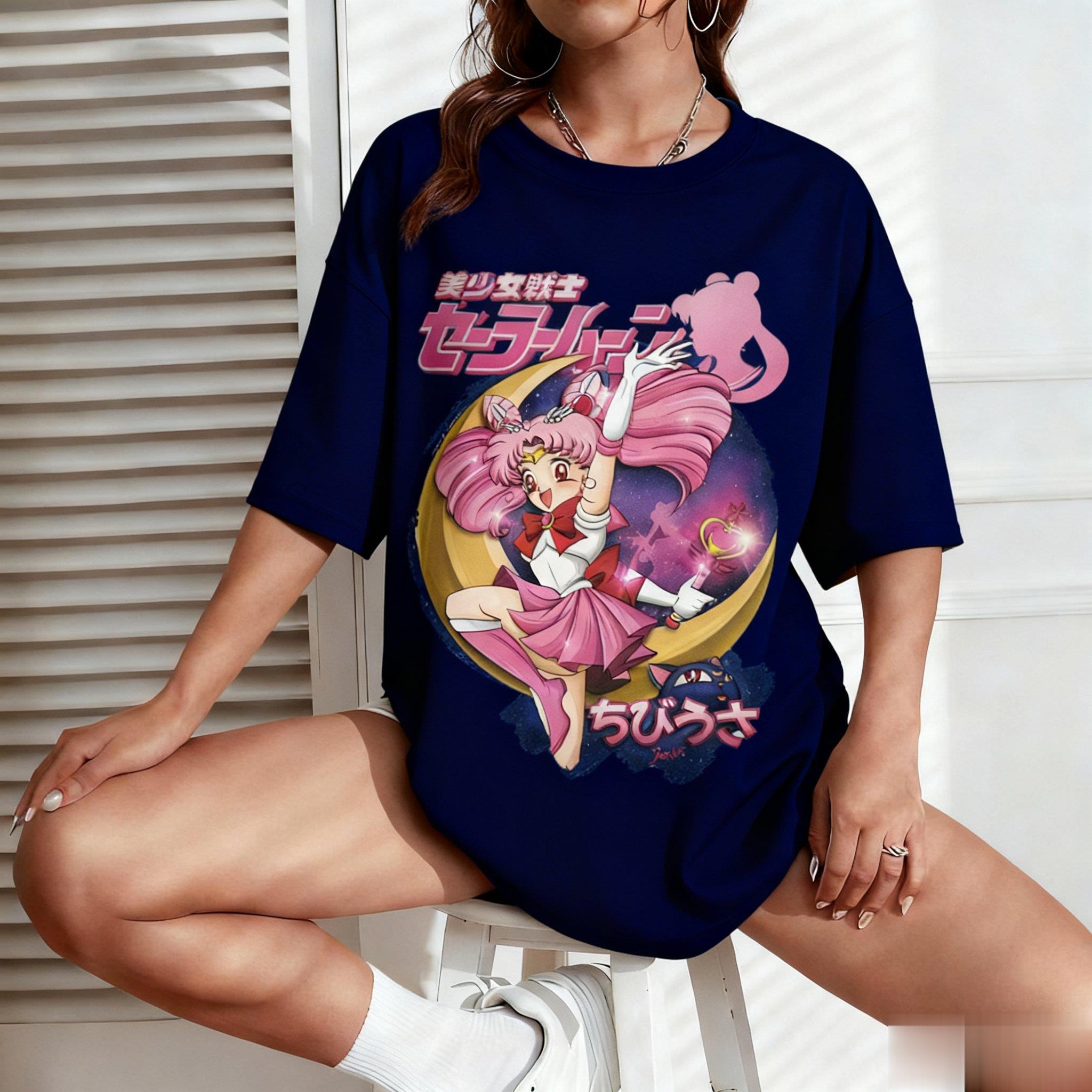 Sailor Moon Anime Print Men Wo - Street Fashion Japan review and price