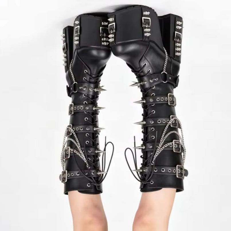 Punk-Style Platform Motorcycle - Street Fashion Punk review and price