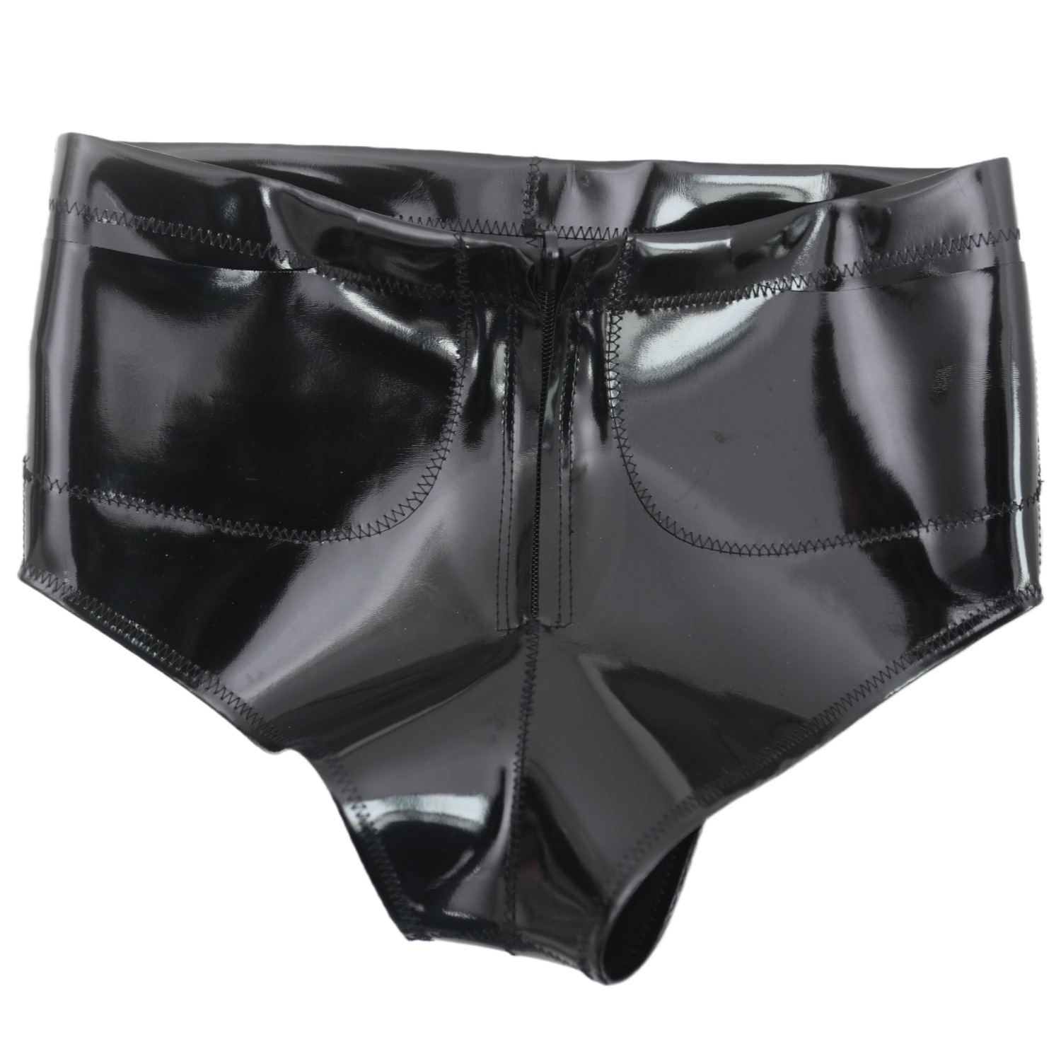 Women Men Glossy Pocket Shorts - Street Fashion Styles review and price