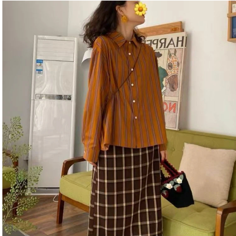Spring New Striped Loose Casua - Street Fashion Youth review and price