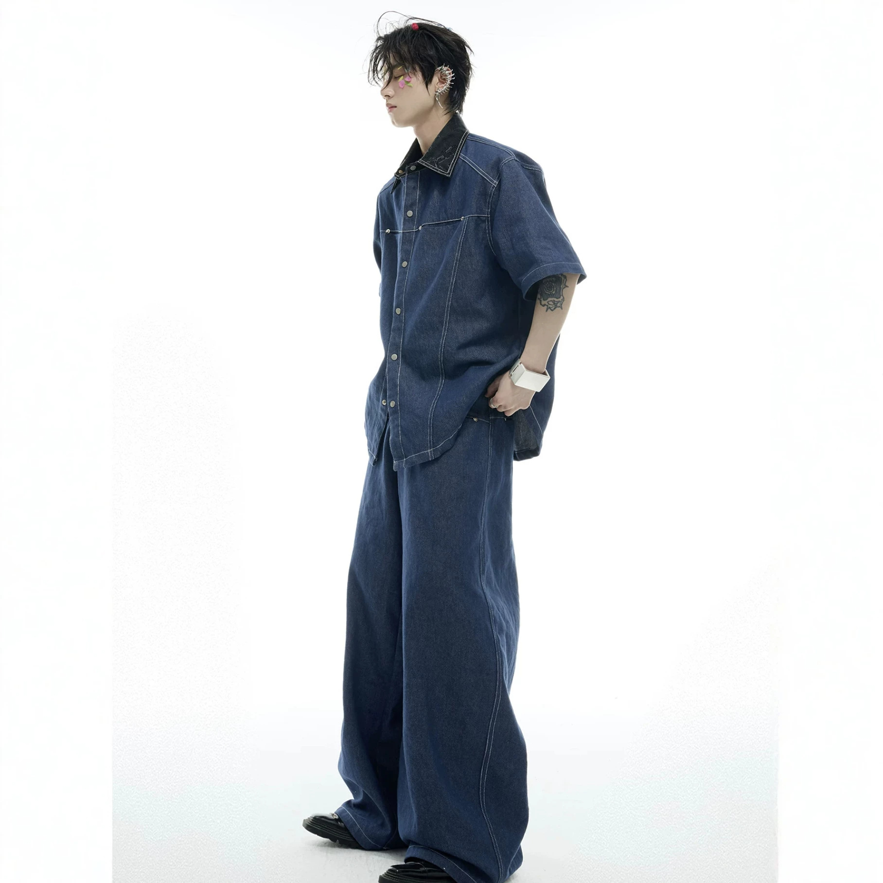 Summer Men's Denim Matching Se - Street Fashion Denim review and price
