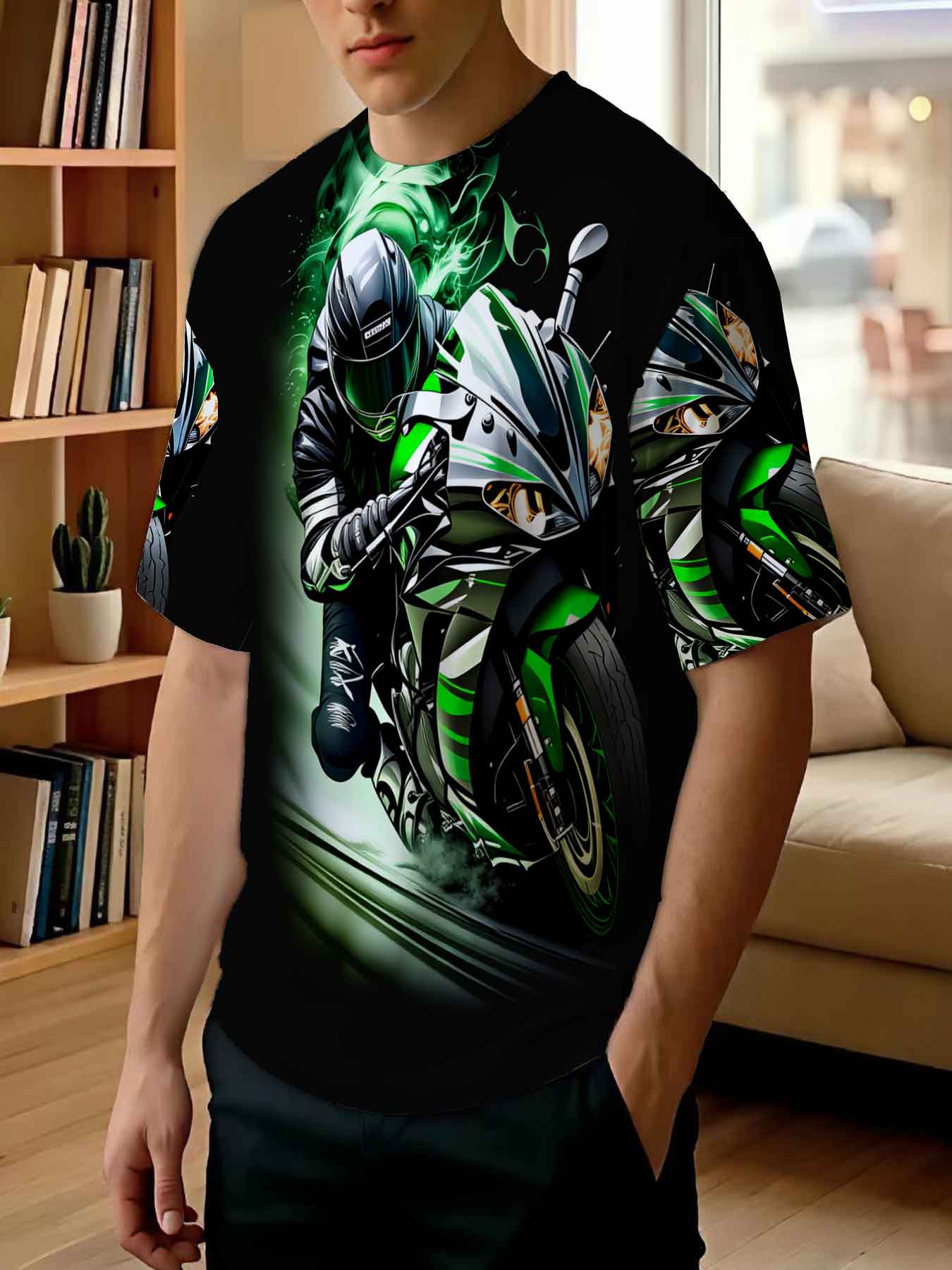 2026 new printed T-shirt  Men' - Street Fashion Culture review and price