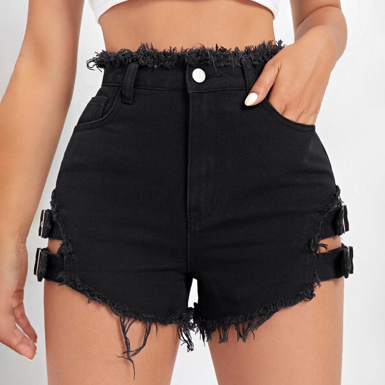 Women High Waist Denim Shorts  - Street Fashion Denim review and price