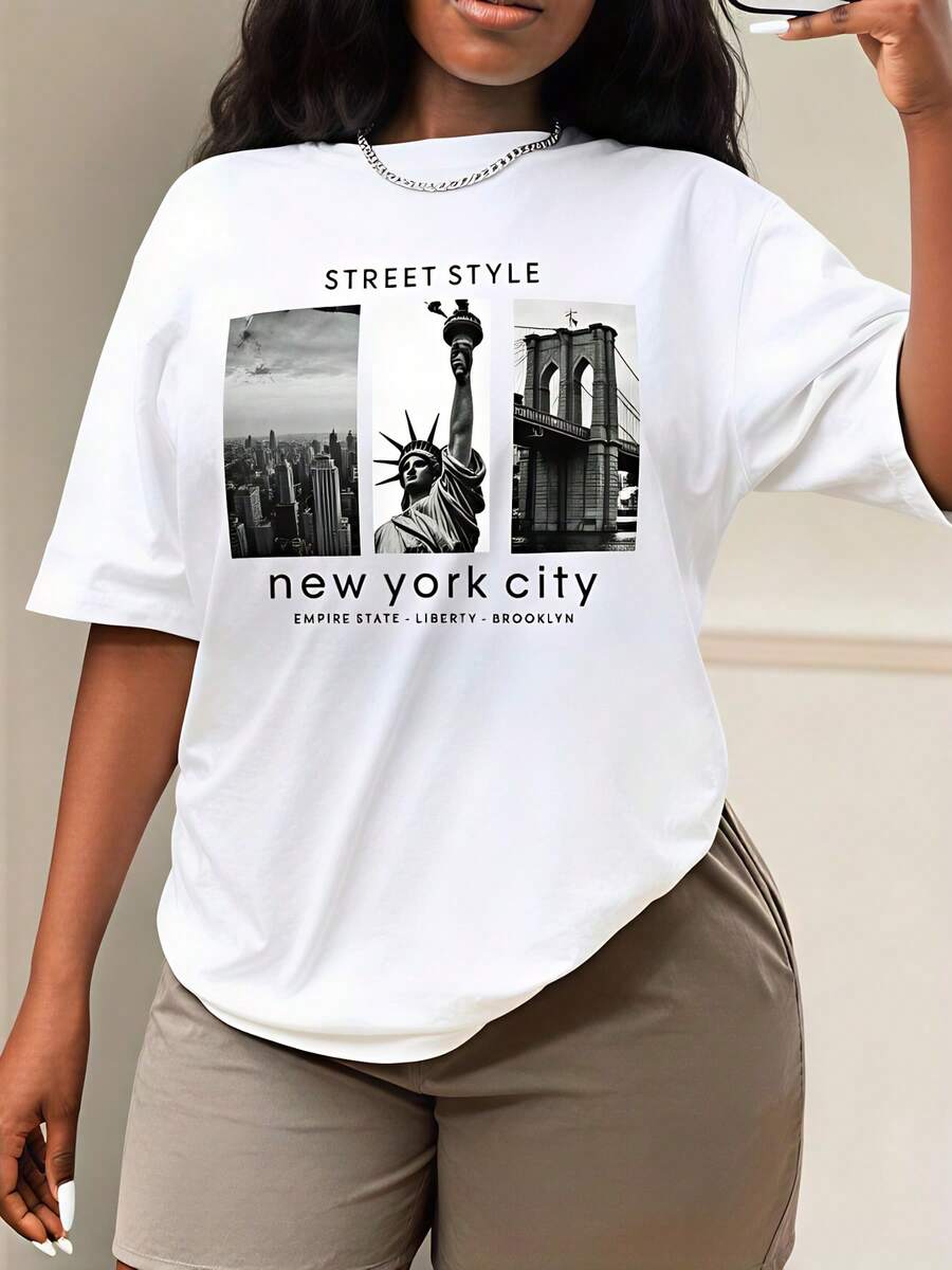 Street Style, Women's T-Shirt, - Street Style New York Fashion review and price