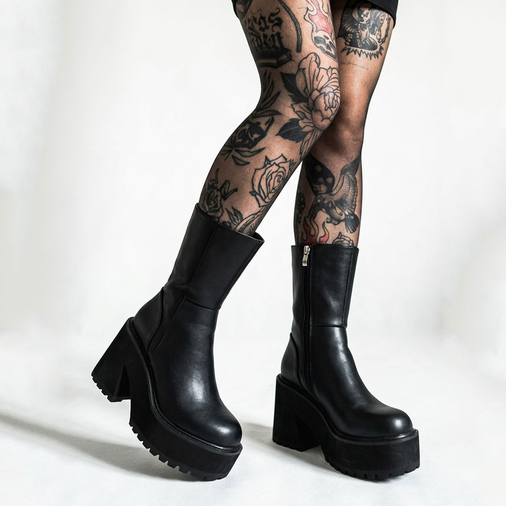 Women's Platform Combat Boots  - Street Fashion Punk review and price