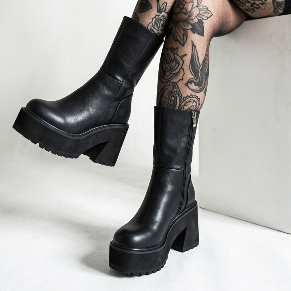 Women's Platform Combat Boots  - Street Fashion Punk review and price