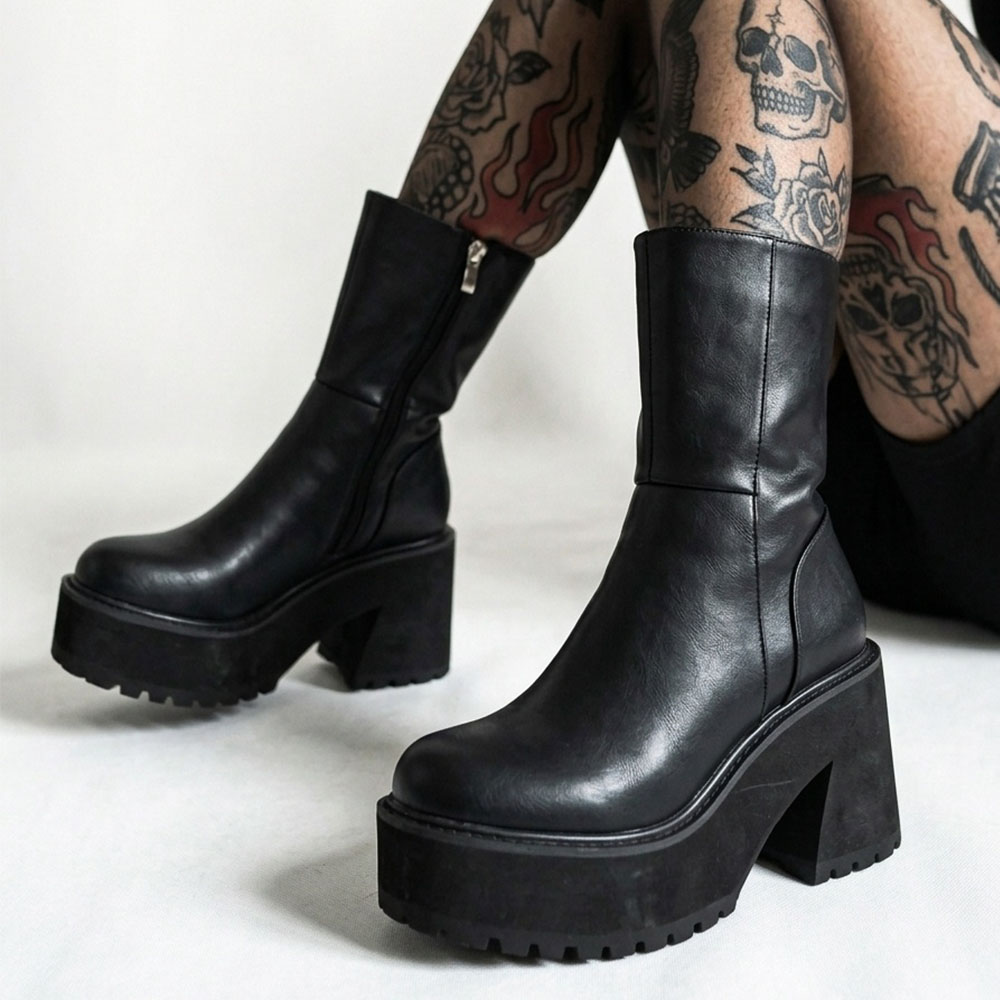 Women's Platform Combat Boots  - Street Fashion Punk review and price