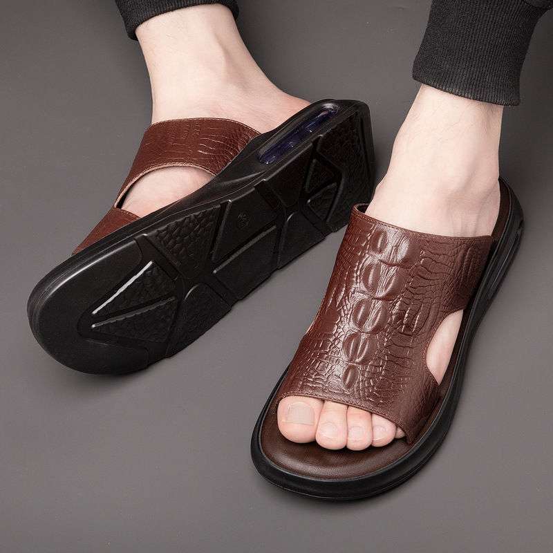 Crocodile Men's Sandals Slippe - Street Fashion Youth review and price