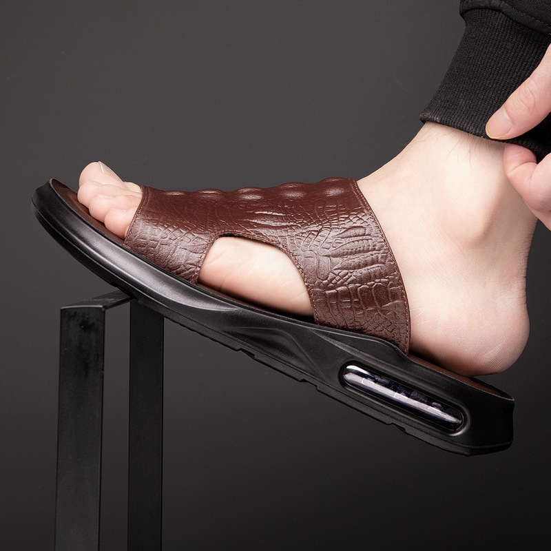 Crocodile Men's Sandals Slippe - Street Fashion Youth review and price