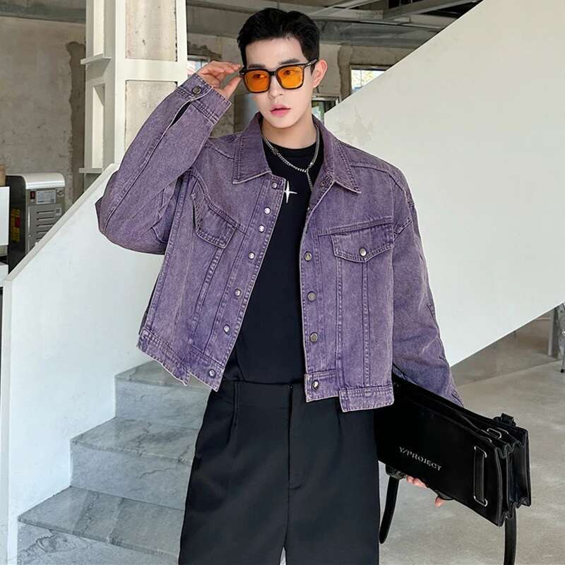 LUZHEN Personality Denim Short - Street Fashion Men 2025 review and price