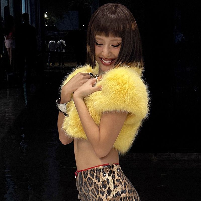 2025 Fur Short Coat Women Crop - Street Fashion Men 2025 review and price