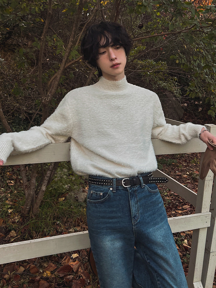 Fur Collar Pullovers Rock Mens - Street Fashion London review and price