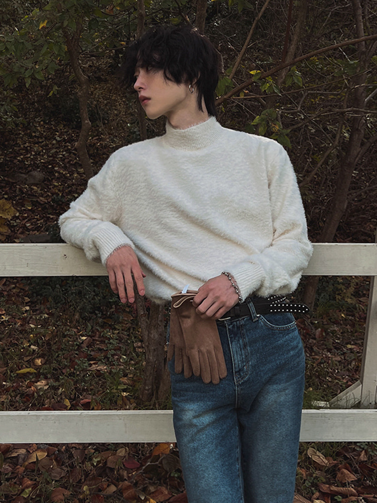 Fur Collar Pullovers Rock Mens - Street Fashion London review and price