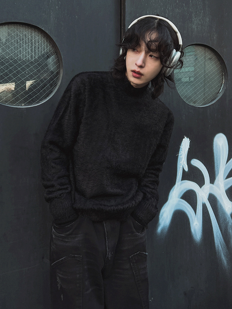 Fur Collar Pullovers Rock Mens - Street Fashion London review and price