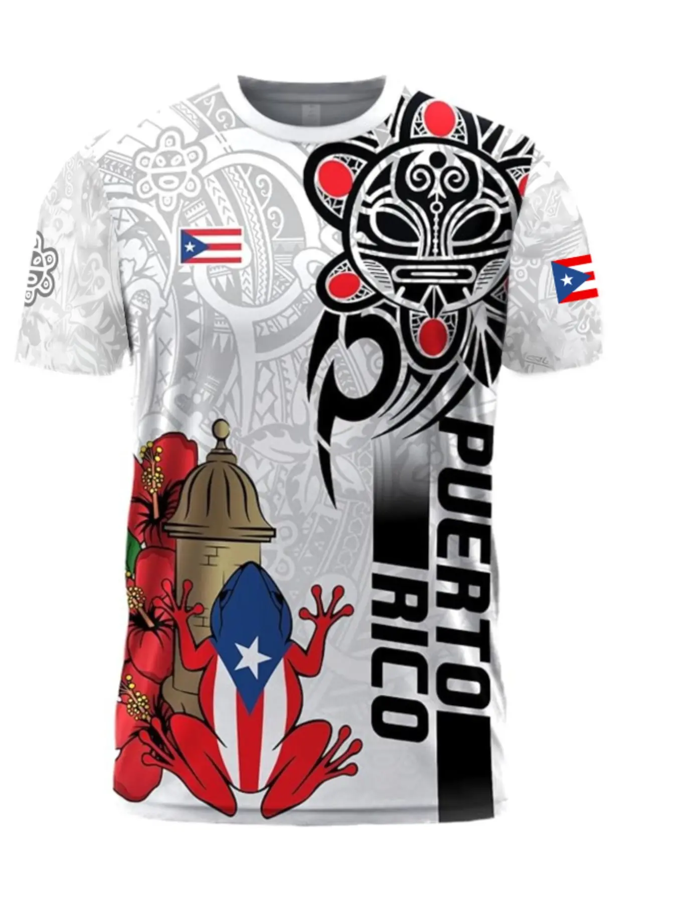 Men's Puerto Rican Pattern T-S - Street Fashion Culture review and price