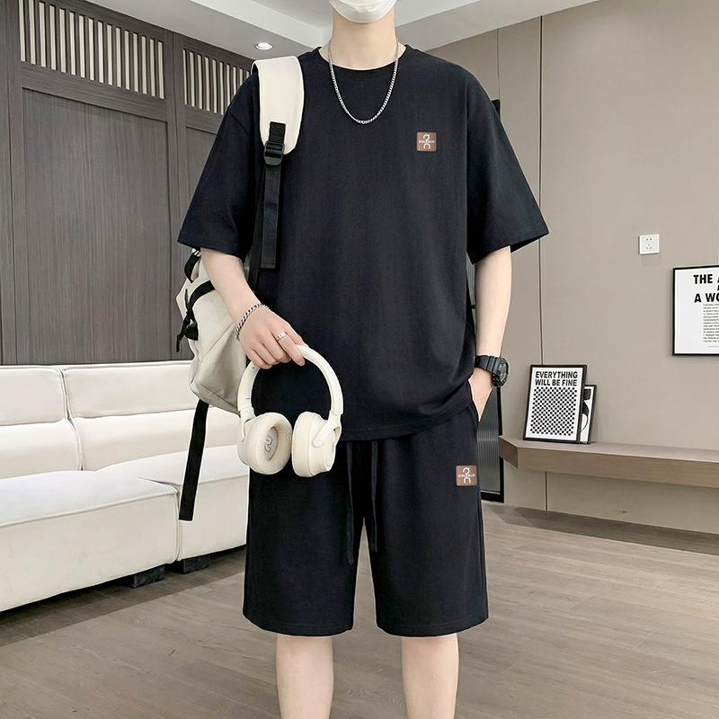 【T-Shirt + 5-Point Shorts】Men' - Street Fashion Styles review and price