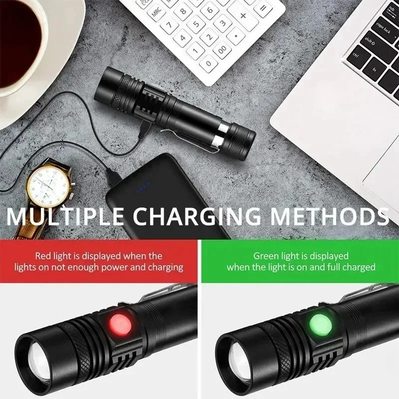 T6 LED Rechargeable Flashlight - Street Fashion Blog review and price