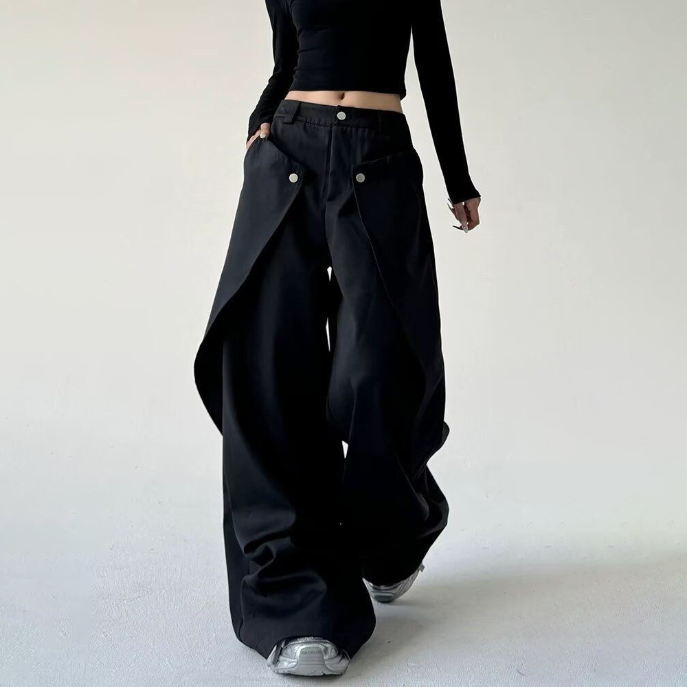 Mens Trousers Stitching Double - Street Fashion Men 2025 review and price