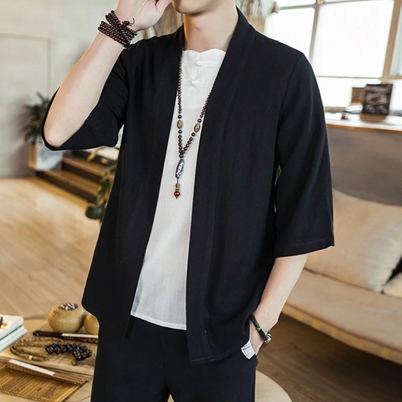 Japanese Kimono Men Cardigan S - Street Fashion Japan review and price