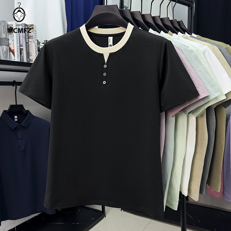 Men Casual Short Sleeve Henley - Street Fashion Styles review and price