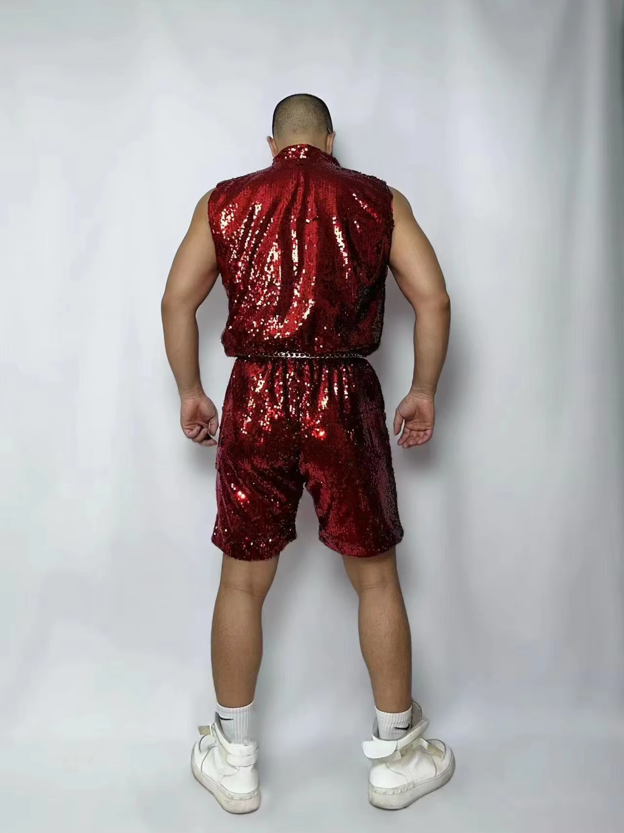 Fashion Red Glitter Sequins Ju - Street Fashion Show review and price