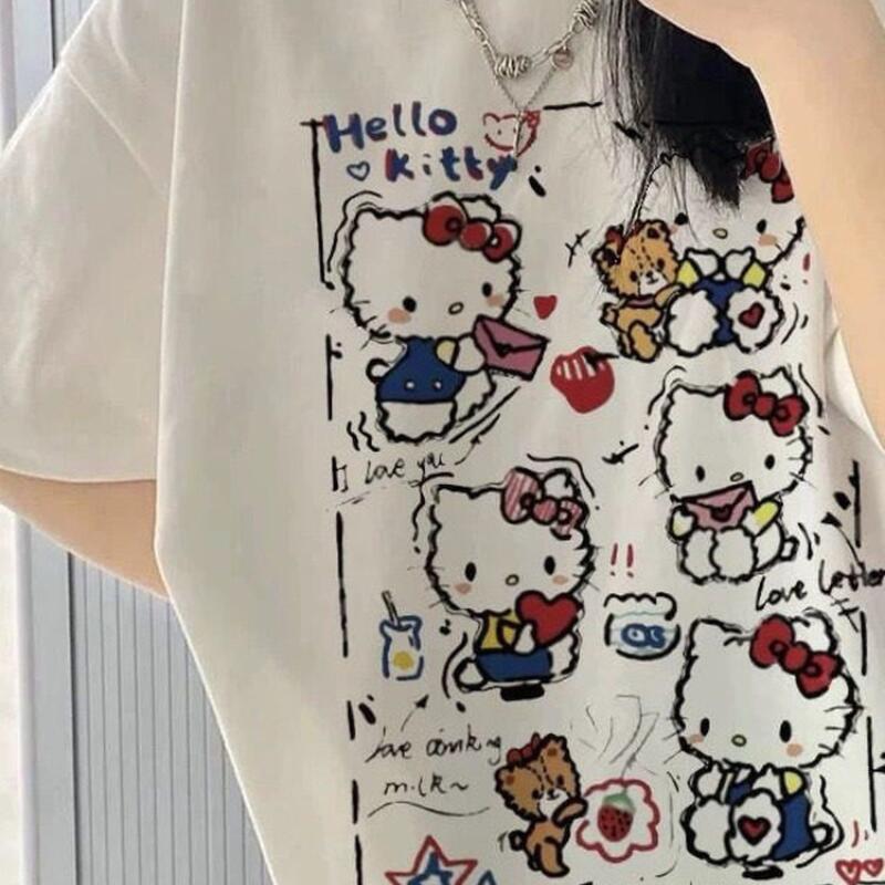 Short-Sleeved Summer Hello Kit - Street Fashion Tshirt review and price