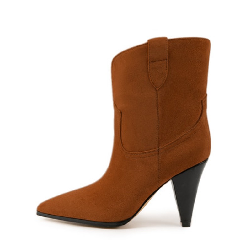 Bicolor Spike Heels Pull On Fa - Street Fashion Show review and price