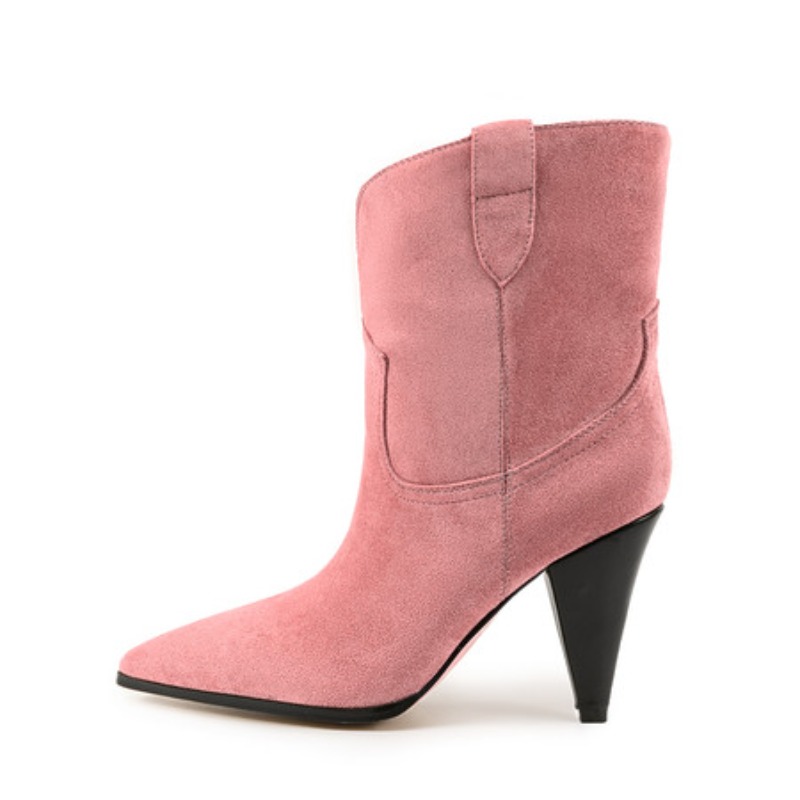 Bicolor Spike Heels Pull On Fa - Street Fashion Show review and price