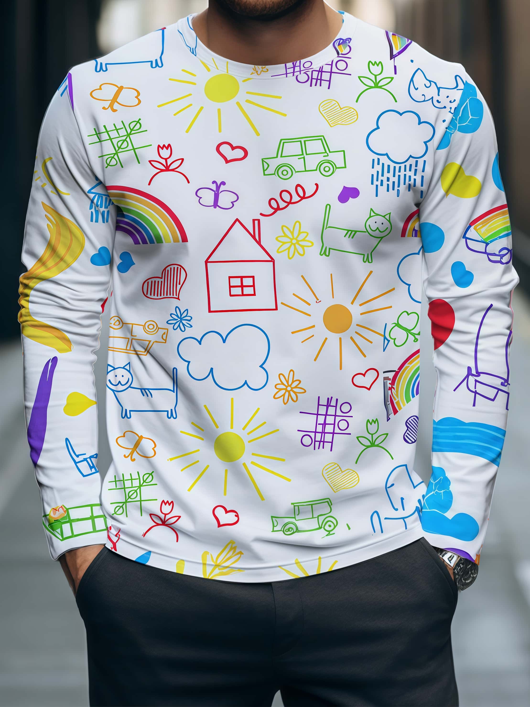 2026 New Dopamine Color Graffi - Street Fashion Trends review and price